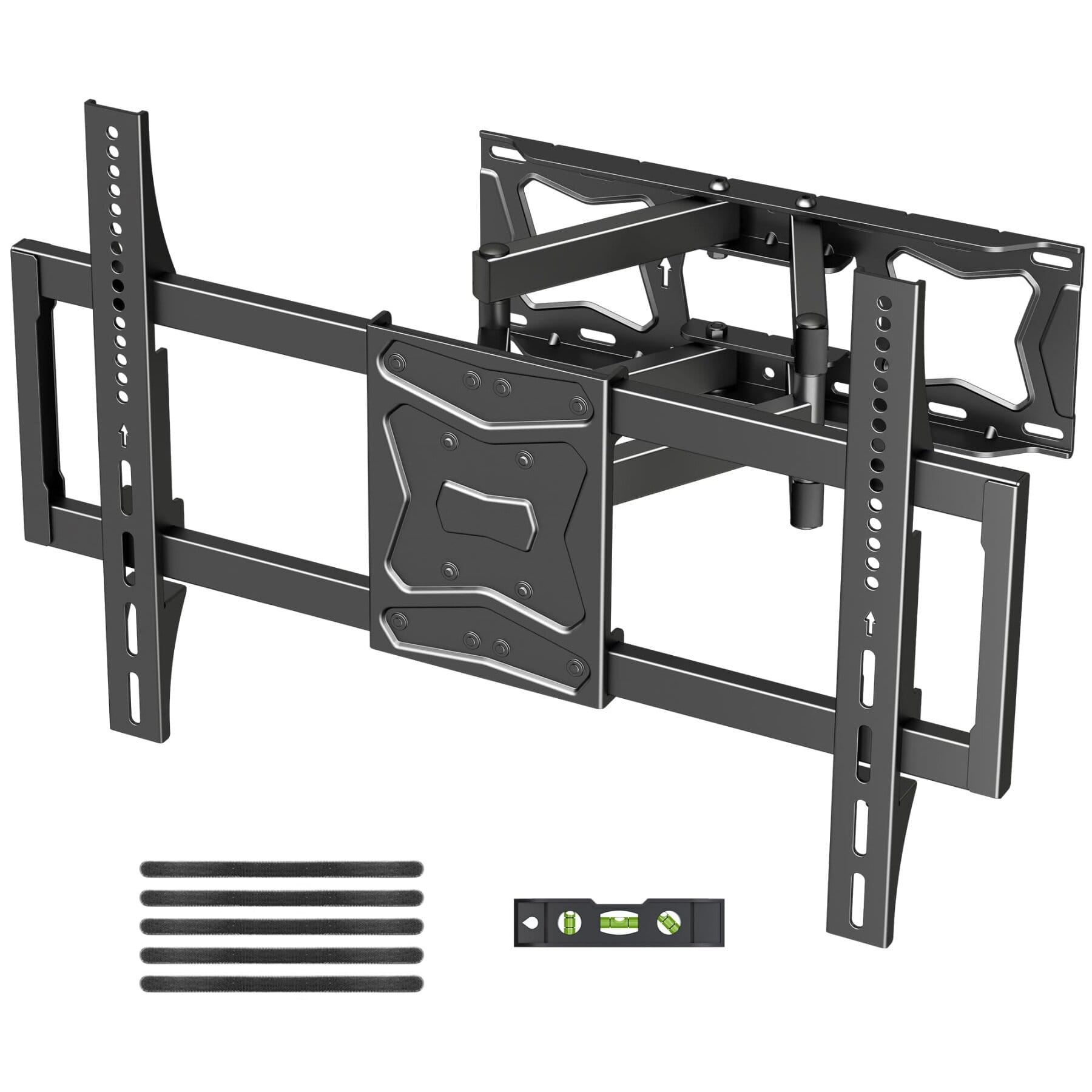 Dazzed Corner - Full Motion TV Wall Mount for 37–86 in. TVs, 132 lbs, VESA 600x400 - Black