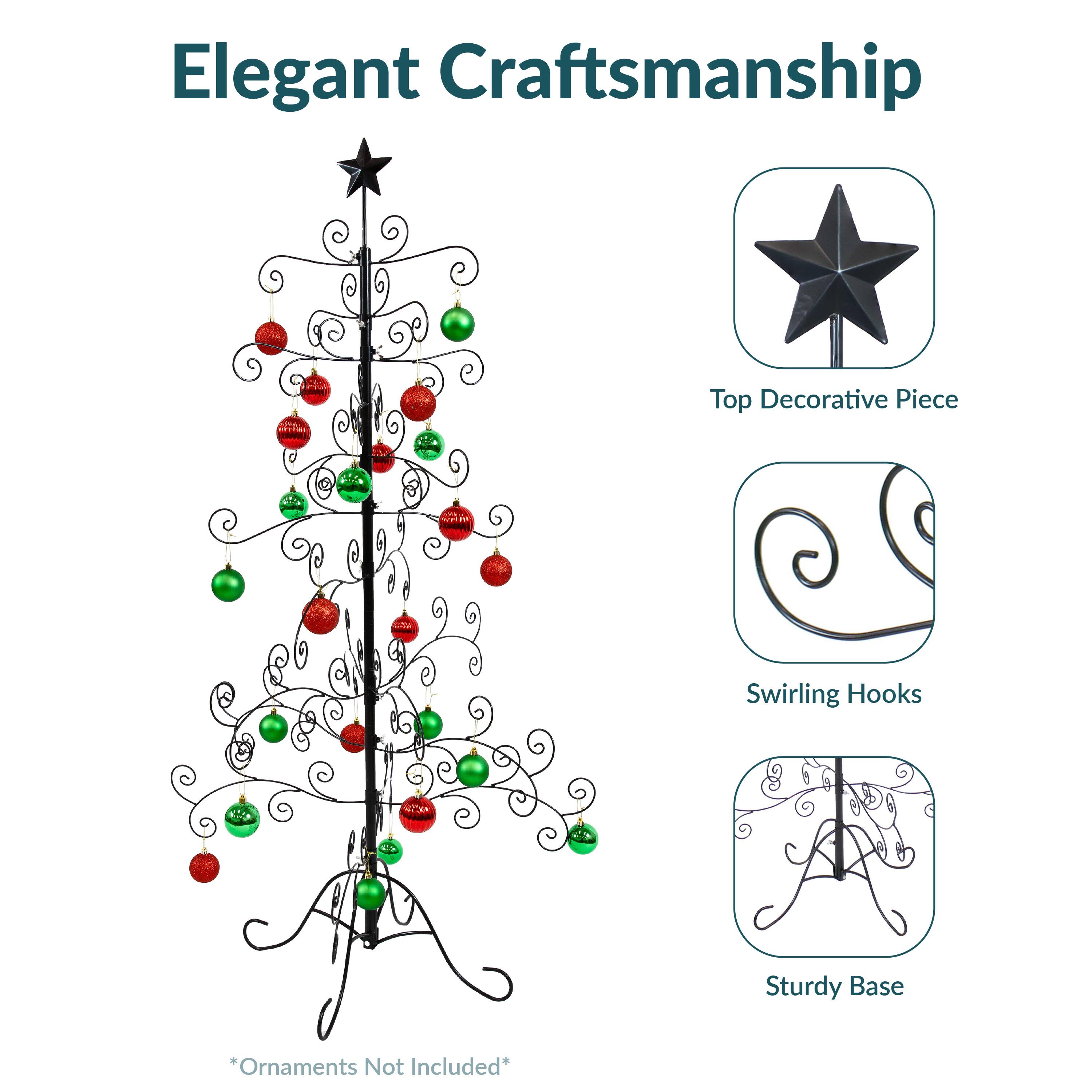 Elegant Craftsmanship

- Top Decorative Piece
- Swirling Hooks
- Sturdy Base

*Ornaments Not Included*