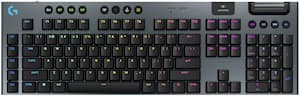 Logitech - G915 X LIGHTSPEED Full-size Wireless Mechanical GL Brown Tactile Switch Gaming Keyboard for PC/Mac with RGB Backlighting - Black