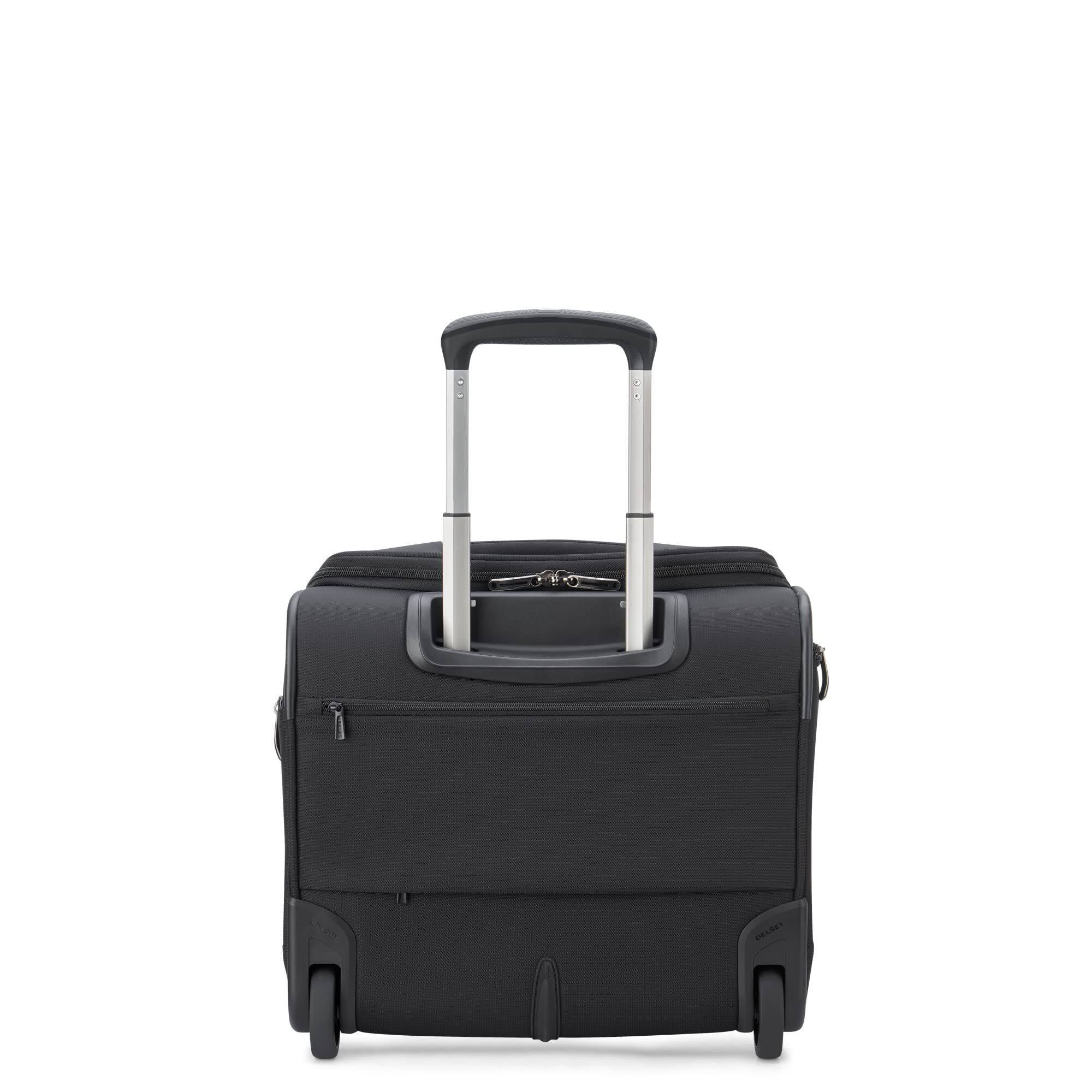 Left. Delsey - Delsey Helium DLX Underseater Rolling Luggage - Black.