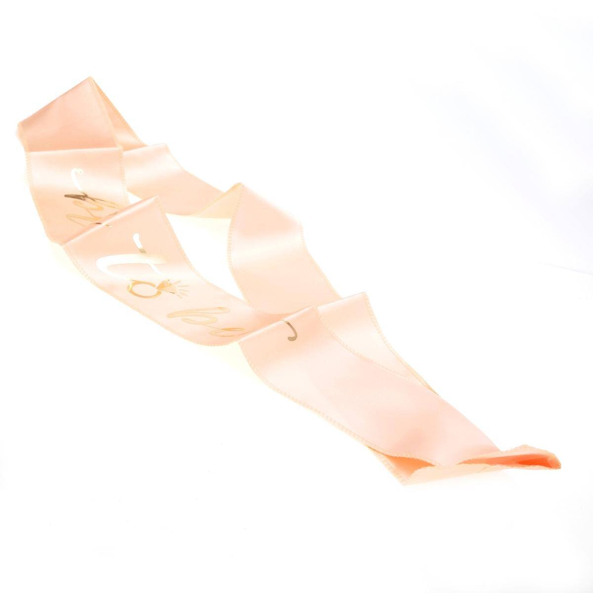 Left. JuzToys - Pink And Gold Bachelorette Party Bride Sash - Pink.