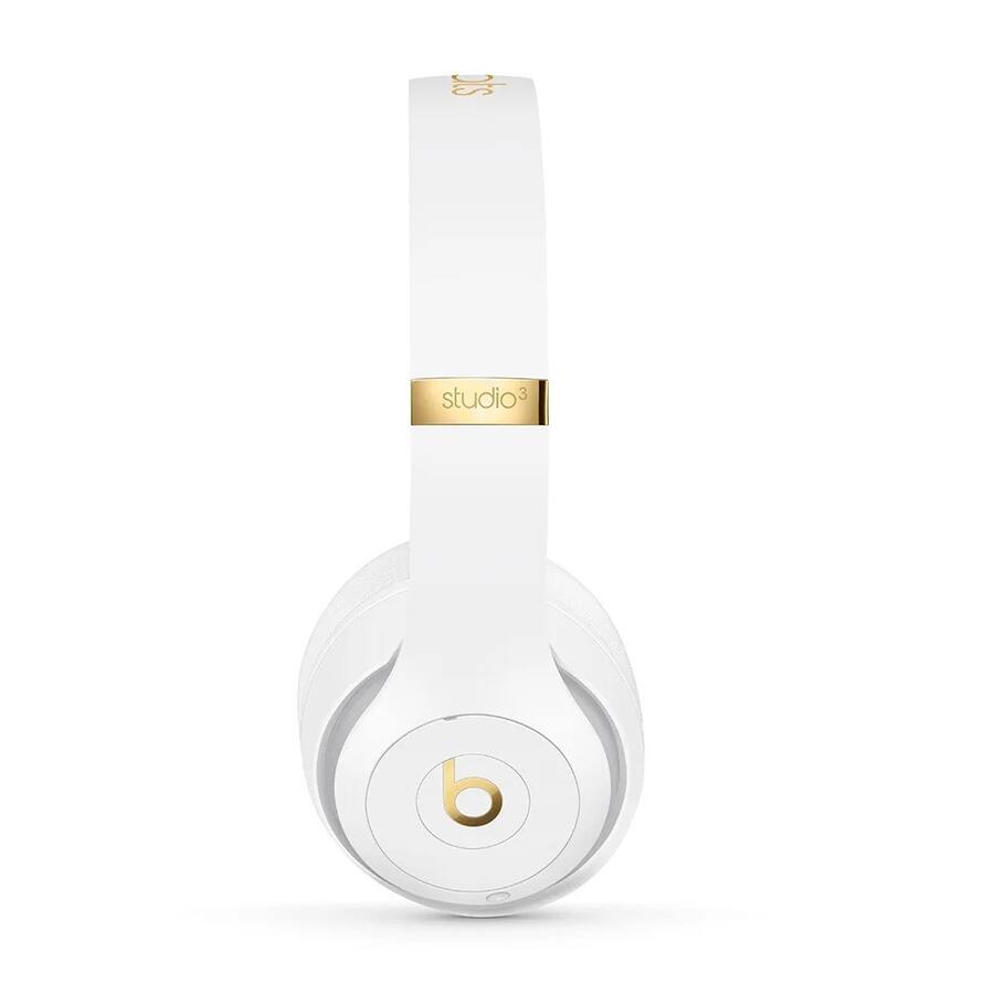 Beats Studio 3 Wireless Bluetooth Headphones + Power Adapter White Beats Studio 3 Wireless Bluetooth Headphones + Power Adapter White