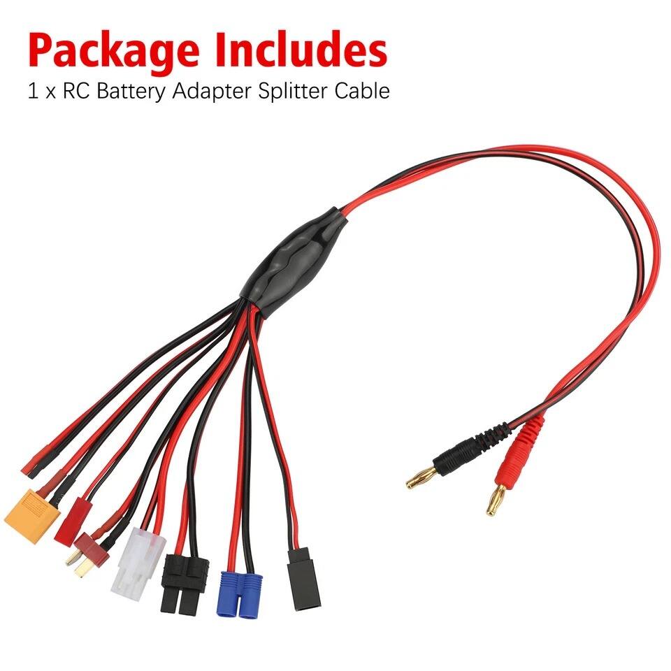 Package Includes  
1 x RC Battery Adapter Splitter Cable