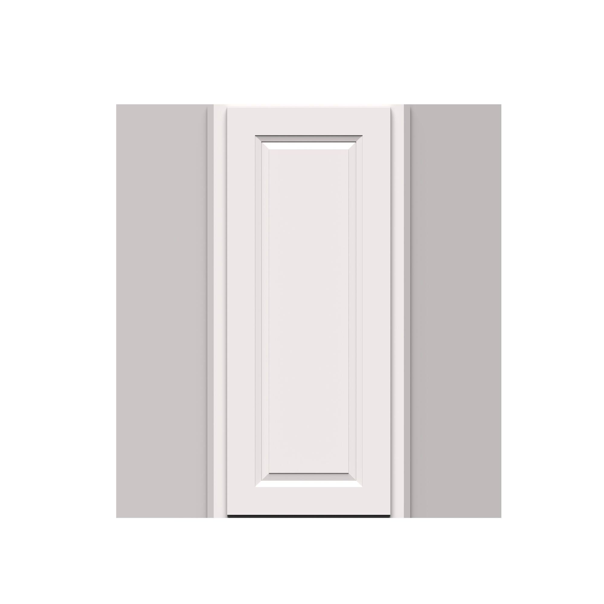 Alt View 1. Boyel Living - 24-in W x 36-in H x 12-in D Shaker Diagonal Corner Kitchen Wall Cabinet with Soft-Close Door - Glacier White.