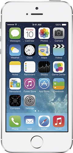  Apple - iPhone 5s 64GB Cell Phone - Silver (Verizon Wireless)