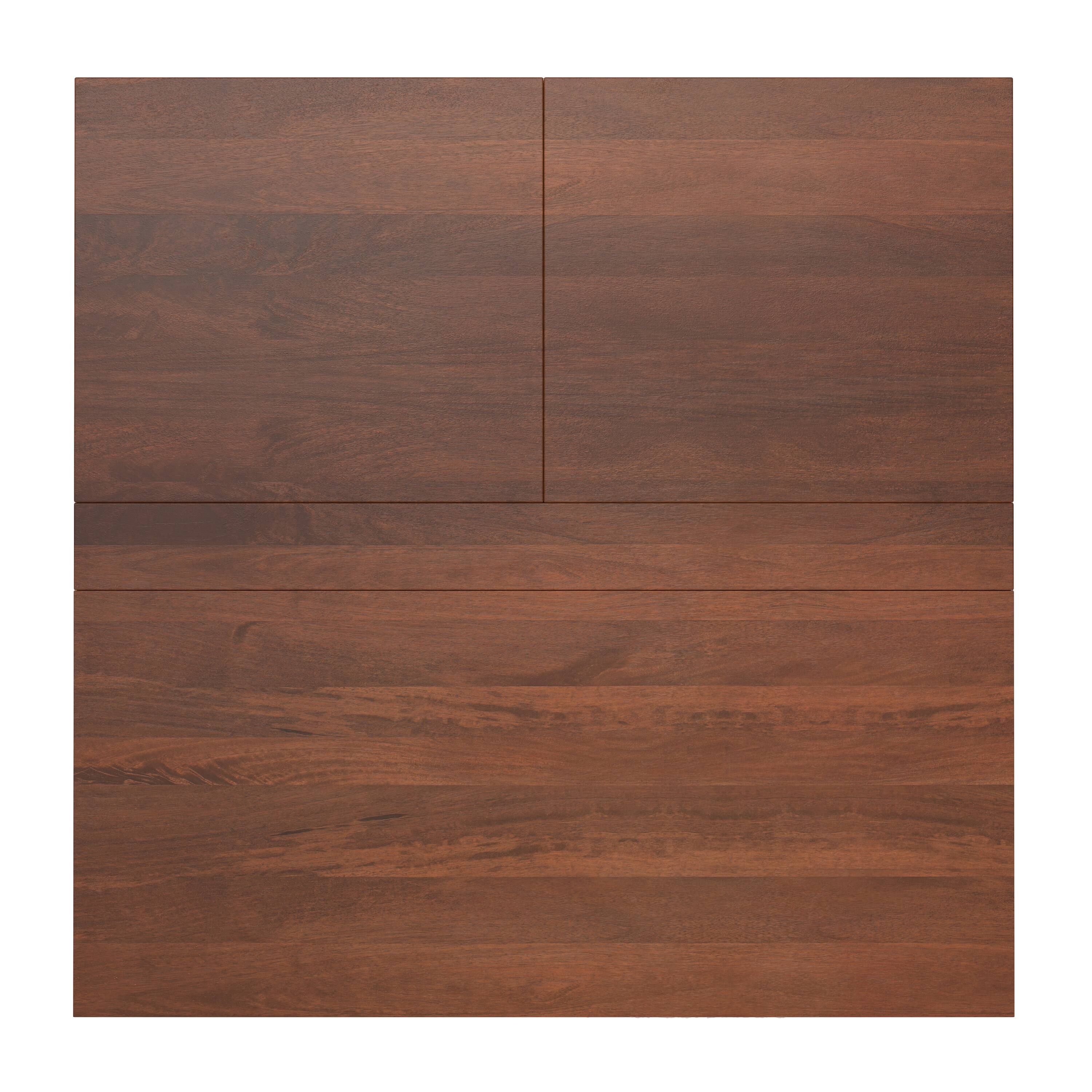 Alt View 2. Simpli Home - Hunter 32 inch Wide Solid Mango Wood Lift Top Square Coffee Table in Umber Brown, Gold - Umber Brown, Gold.