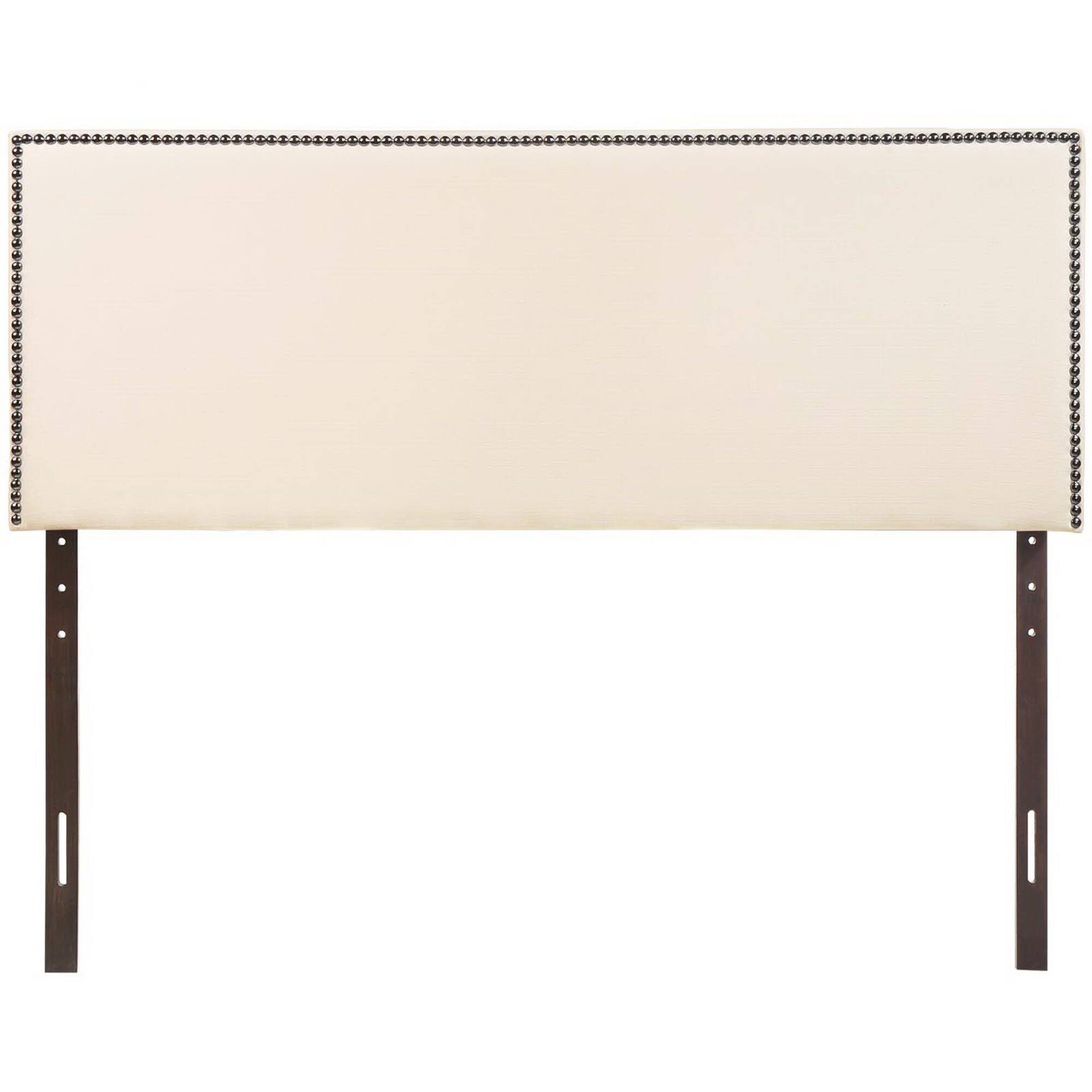 Alt View 2. Modway - Region Nailhead Upholstered Queen Headboard by Modway - White.