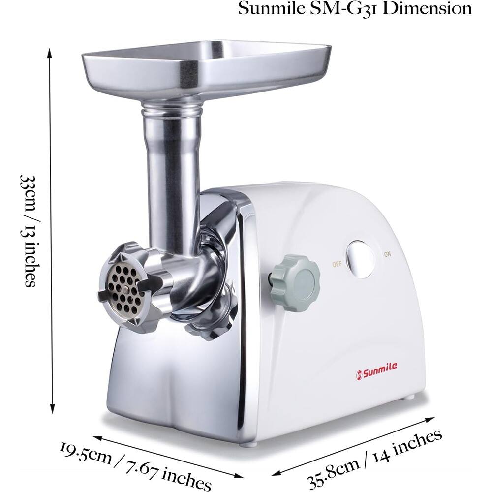 Sunmile SM-G31 Dimension

- Height: 33cm / 13 inches
- Width: 19.5cm / 7.67 inches
- Depth: 35.8cm / 14 inches