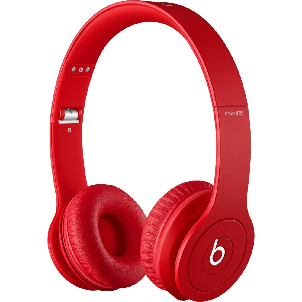 Angle. Beats - Beats Solo HD On-Ear Headphones - Drenched in Red.
