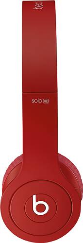 Best Buy: Beats Solo HD On-Ear Headphones Drenched in Red BSOLCW2RED