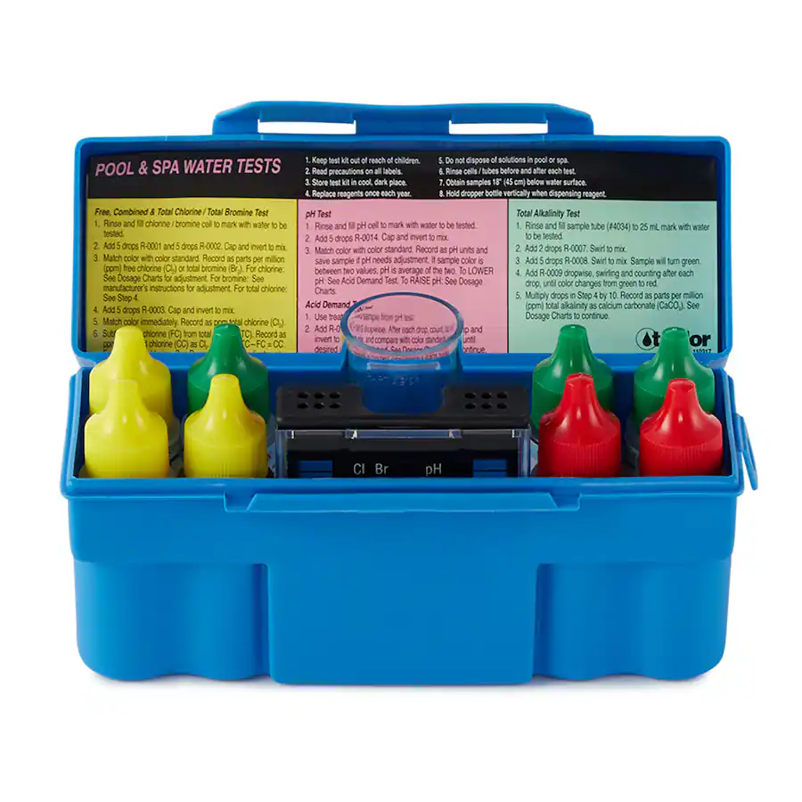 Color Test For Water Sample Taylor K 1004 Safety Plus Swimming Pool Chlorine Bromine pH Alkalinity ...