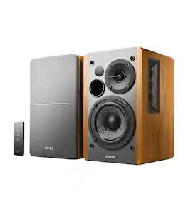 Edifier - R1280T Powered Bookshelf Speakers/Computer Speakers/Studio Monitor Speakers, 2.0 Active Near Field Monitors 42 Watts RMS - Brown