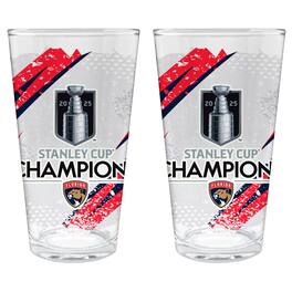 Great American Products - Florida Panthers 2025 Stanley Cup Champions 2-Piece 16oz. Pint Glass Set - Multicolor