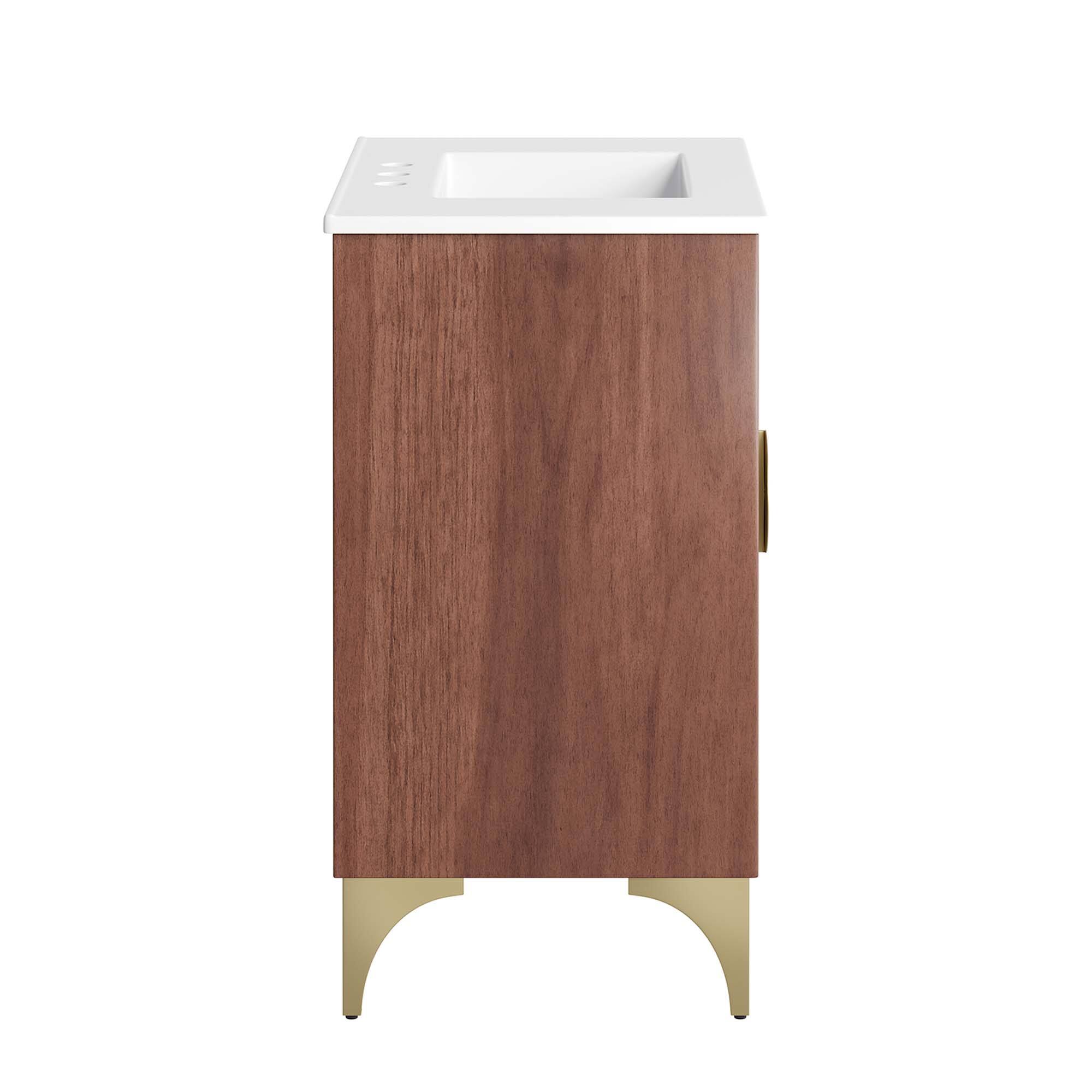Alt View 2. Modway - Daylight Bathroom Vanity Basin Included by Modway - White Walnut.