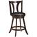 Alt View 4. Gymax - Gymax Set of 4 Swivel Bar stool 24'' Counter Height Leather Padded Dining Kitchen Chair - Brown.