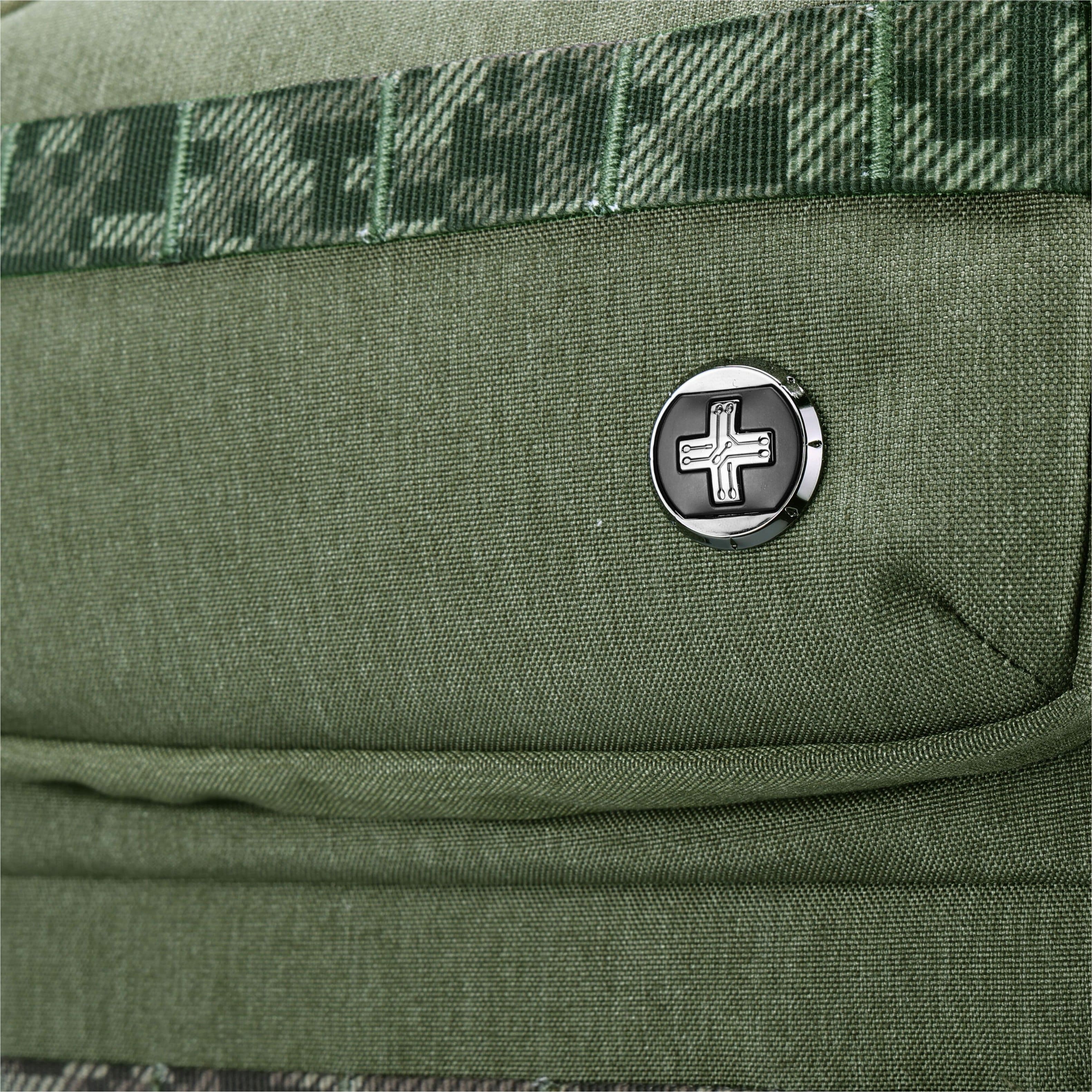 Alt View 27. Swissdigital Design - BERG PRO TSA-Friendly Backpack With USB Charging Port RFID Protection and Fits Up to 17″ Laptop - Dark Green.