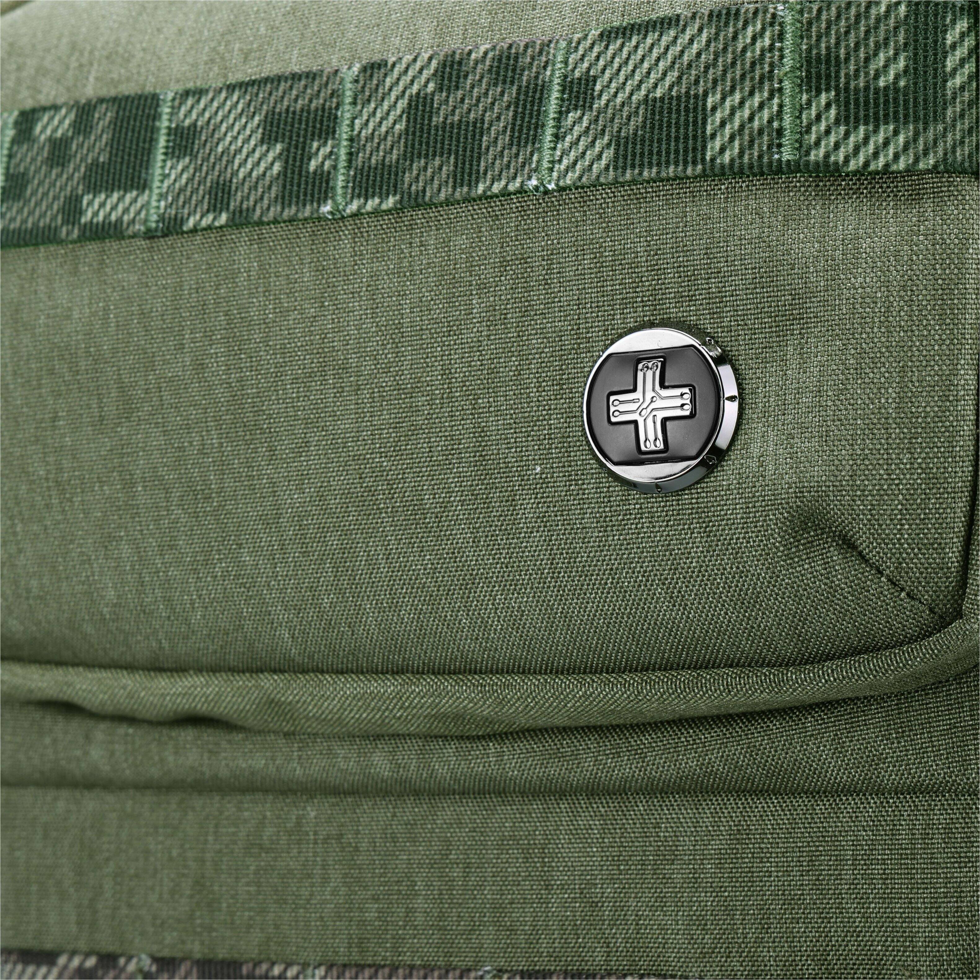 Alt View 27. Swissdigital Design - BERG PRO TSA-Friendly Backpack With USB Charging Port  RFID Protection and Fits Up to 17″ Laptop - Dark Green.