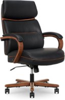 Finch Neo Two Retro-Modern Mid-Back Office Chair - Black - Front_Zoom
