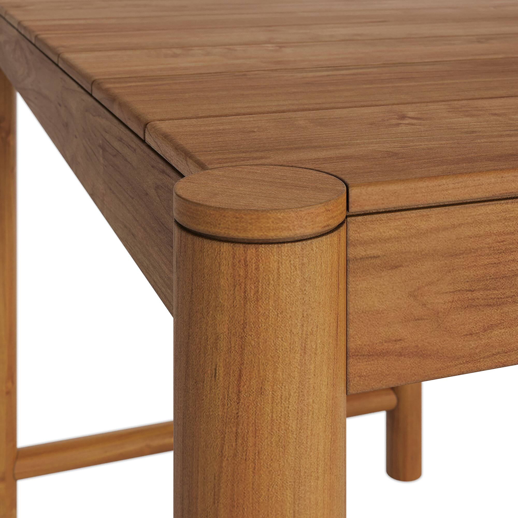 Alt View 5. Modway - Eleni Rectangle 56-Inch Outdoor Teak Wood Rectangular Bar Table by Modway - Natural.
