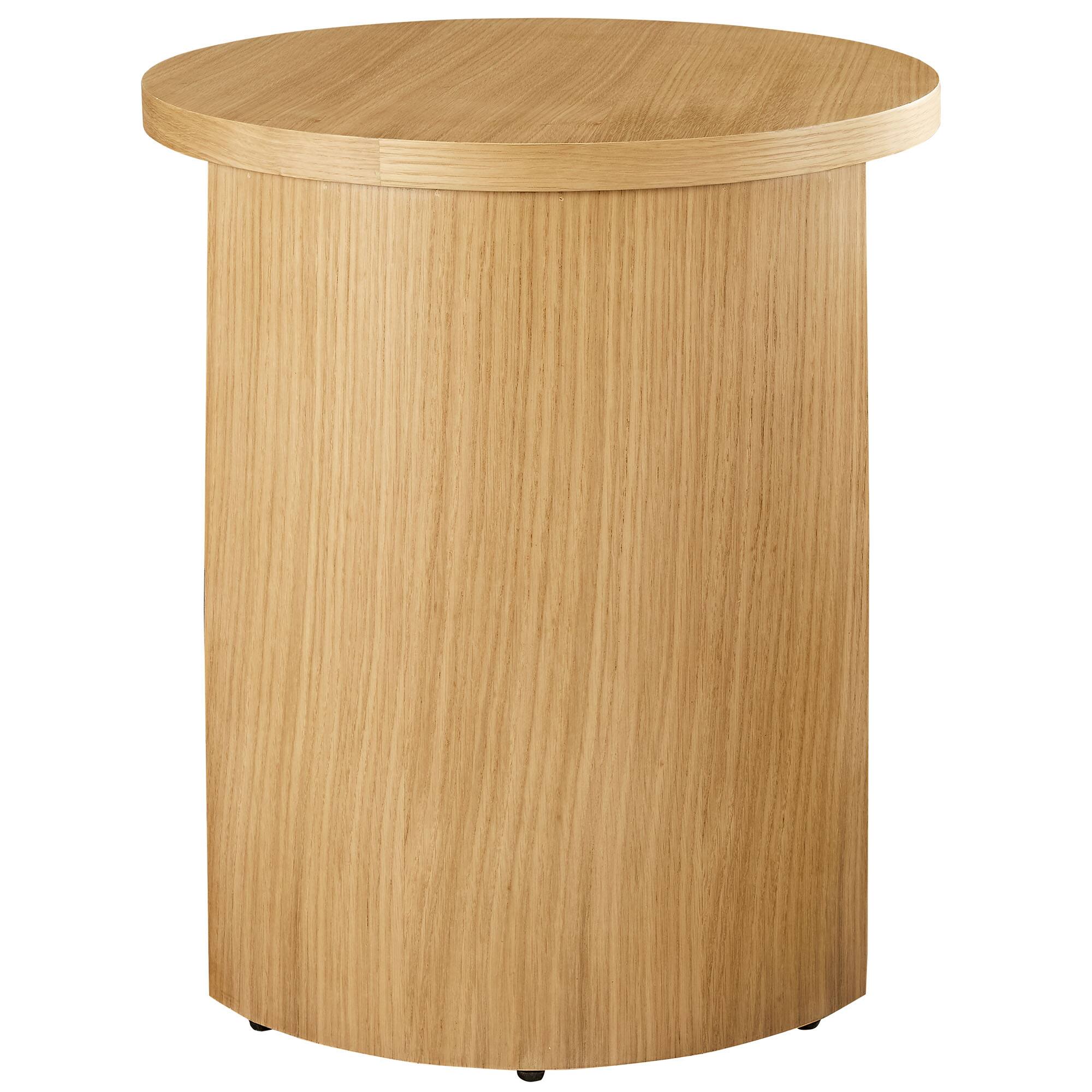 Alt View 2. Modway - Aspect Round Wood End Table by Modway - Oak.