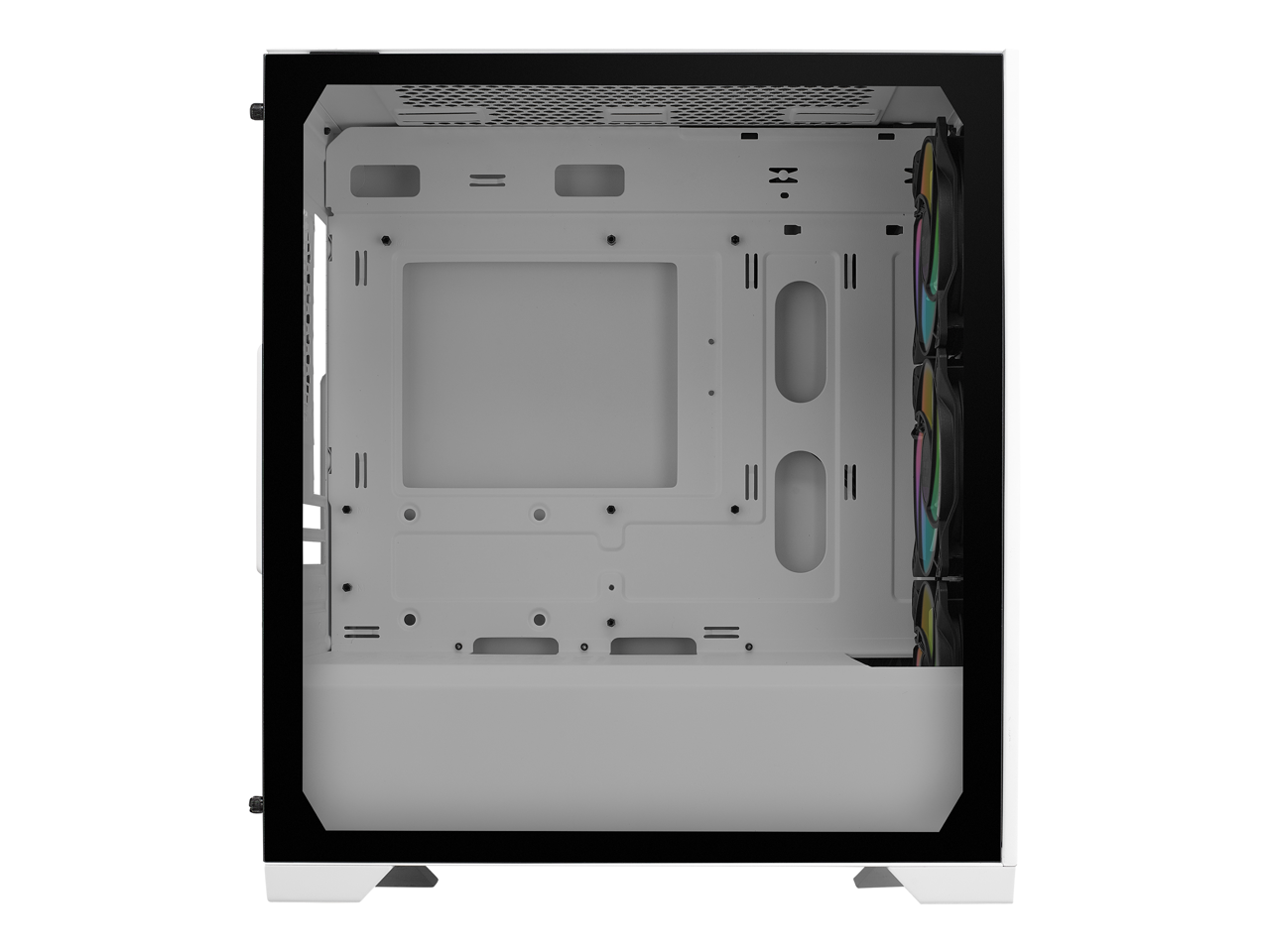Alt View 9. Cooler Master - Cooler Master Elite 302 White Micro-ATX Case, 365mm GPU, 280mm AIO, Type C, Tempered Glass, Triple 120mm aRGB PWM Fan - White.