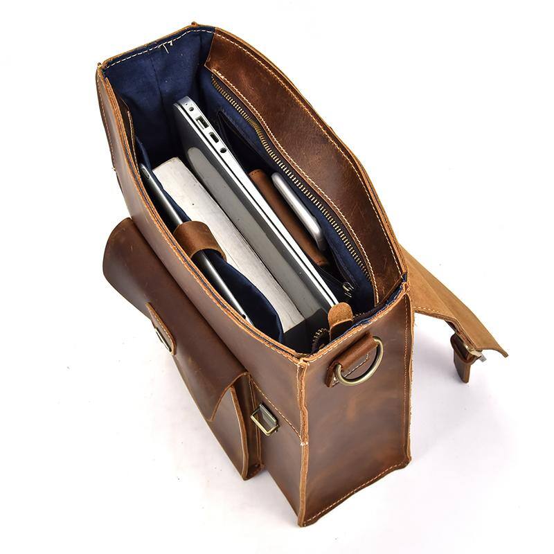 Alt View 8. Steel Horse Leather - The Vali Backpack | Handmade Vintage Leather - Brown.