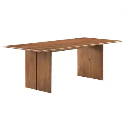 Front. Modway - Amistad 86" Wood Dining Table - Brown.