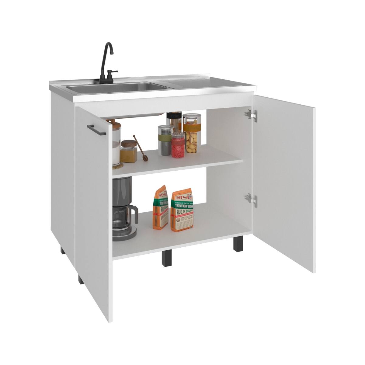 Ropilly Freestanding Utility Sink with Faucet, Deep Stainless Steel ...