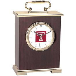 Jardine - Temple Owls Carriage Clock - Gold