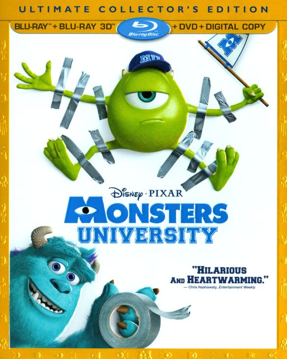  Monsters University [4 Discs] [Includes Digital Copy] [3D] [Blu-ray/DVD] [Blu-ray/Blu-ray 3D/DVD] [2013]