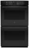 GE - Profile Series 30" Built-In Double Electric Convection Wall Oven - Black-Front_Standard
