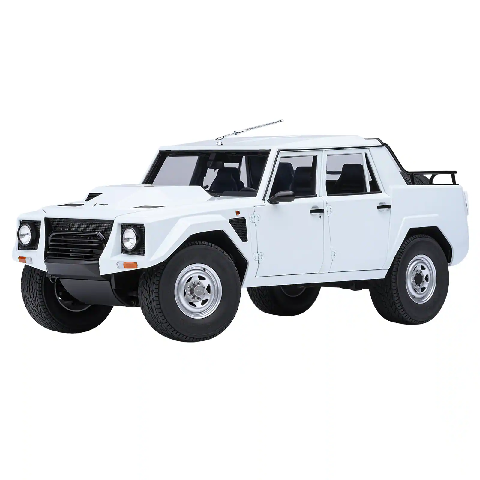Front. Autoart - Lamborghini LM002 Bianco Polo Park White 1/18 Model Car Autoart.