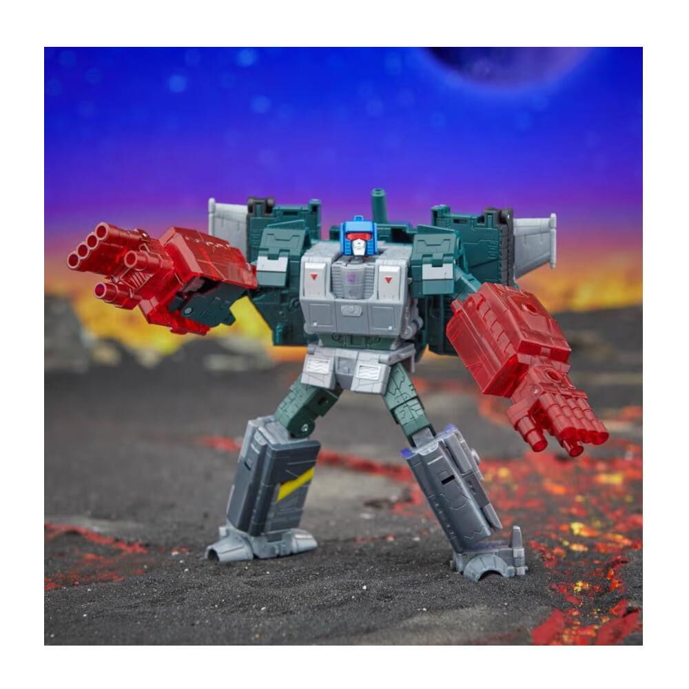 Left. Hasbro - Hasbro Collectibles - Transformers - Legacy - United Leader Class Overcharge   - Collectibles - Multicolor.