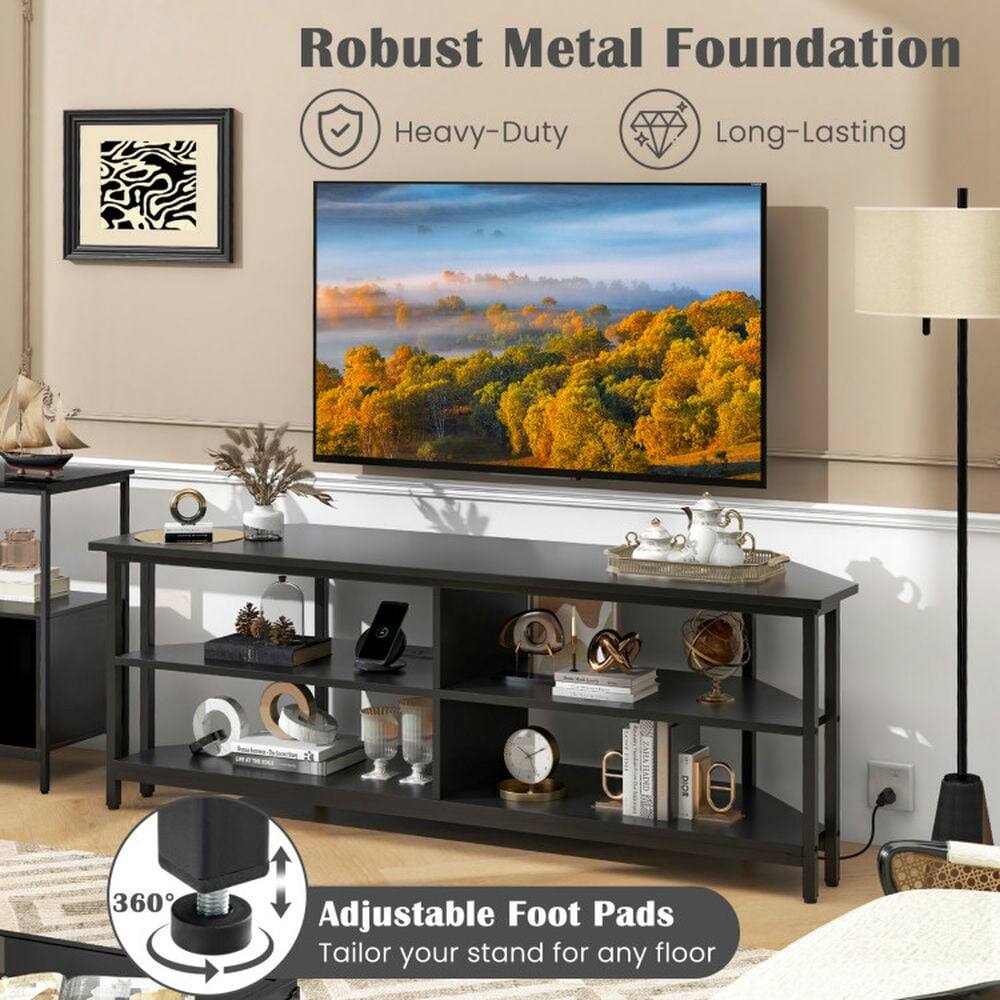 Robust Metal Foundation  
Heavy-Duty  
Long-Lasting  

Adjustable Foot Pads  
Tailor your stand for any floor