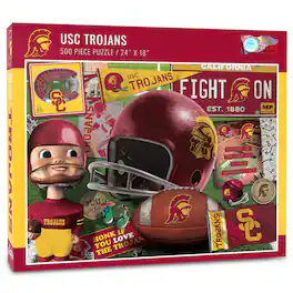 YouTheFan - USC Trojans 500-Piece Retro Series Puzzle - Multicolor