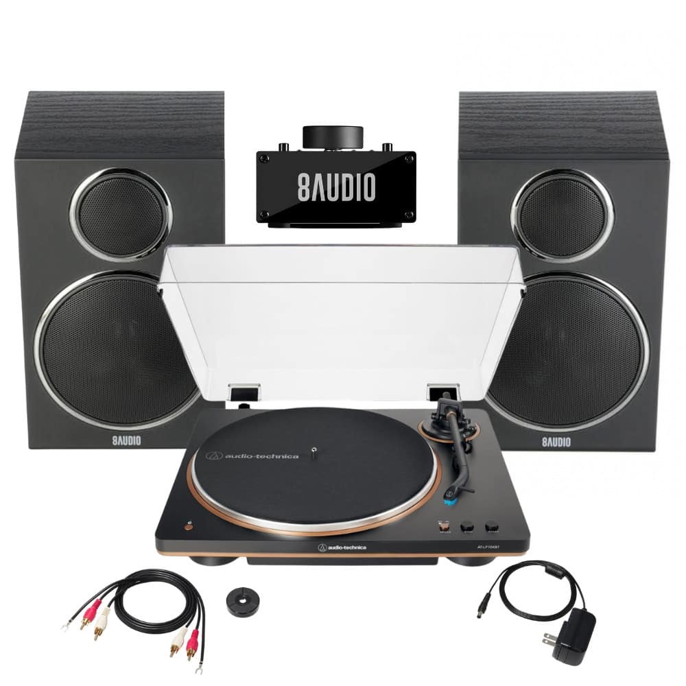 Audio-Technica - AT-LP70XBT-BZ Wireless Turntable with Amplifier System Bundle - Black/Bronze price history on PriceWatchPro