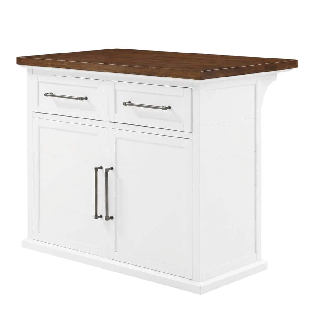 Crosley Furniture - Bartlett Wood Top Kitchen Island - White price history on PriceWatchPro