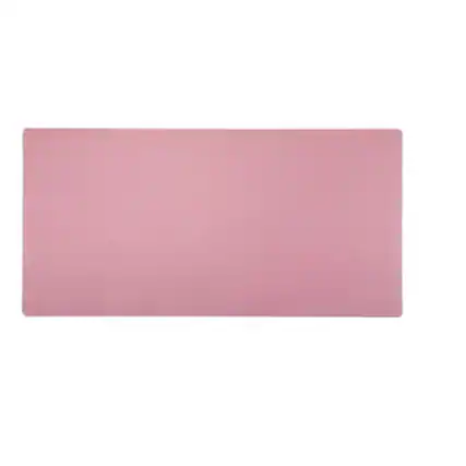 Front. Stock Preferred - Large PU Leather Dual-Sided Desk Pad - Pink.