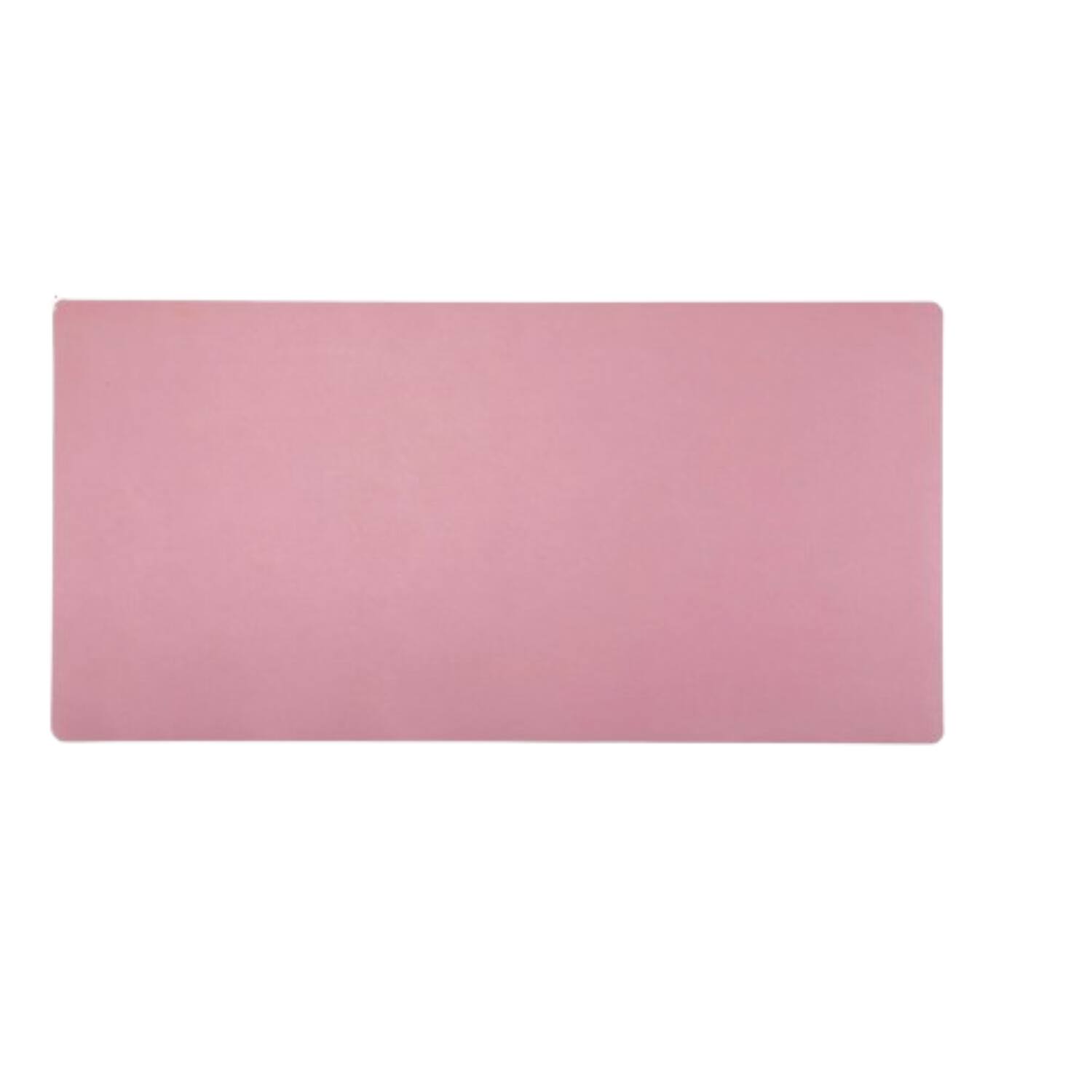 Front. Stock Preferred - Large PU Leather Dual-Sided Desk Pad - Pink.