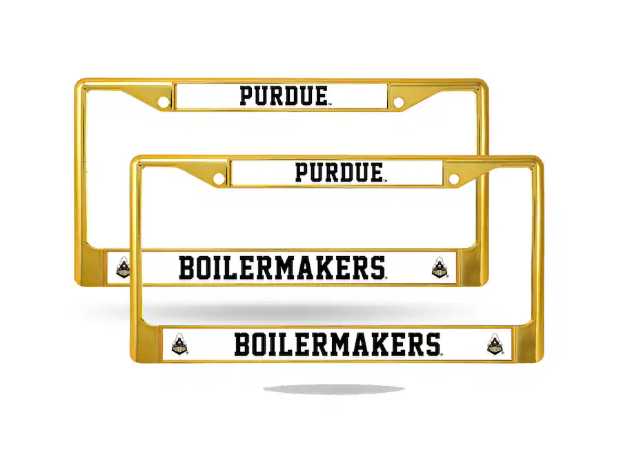Rico Industries Purdue Boilermakers Gold Color Painted Chrome Metal ...