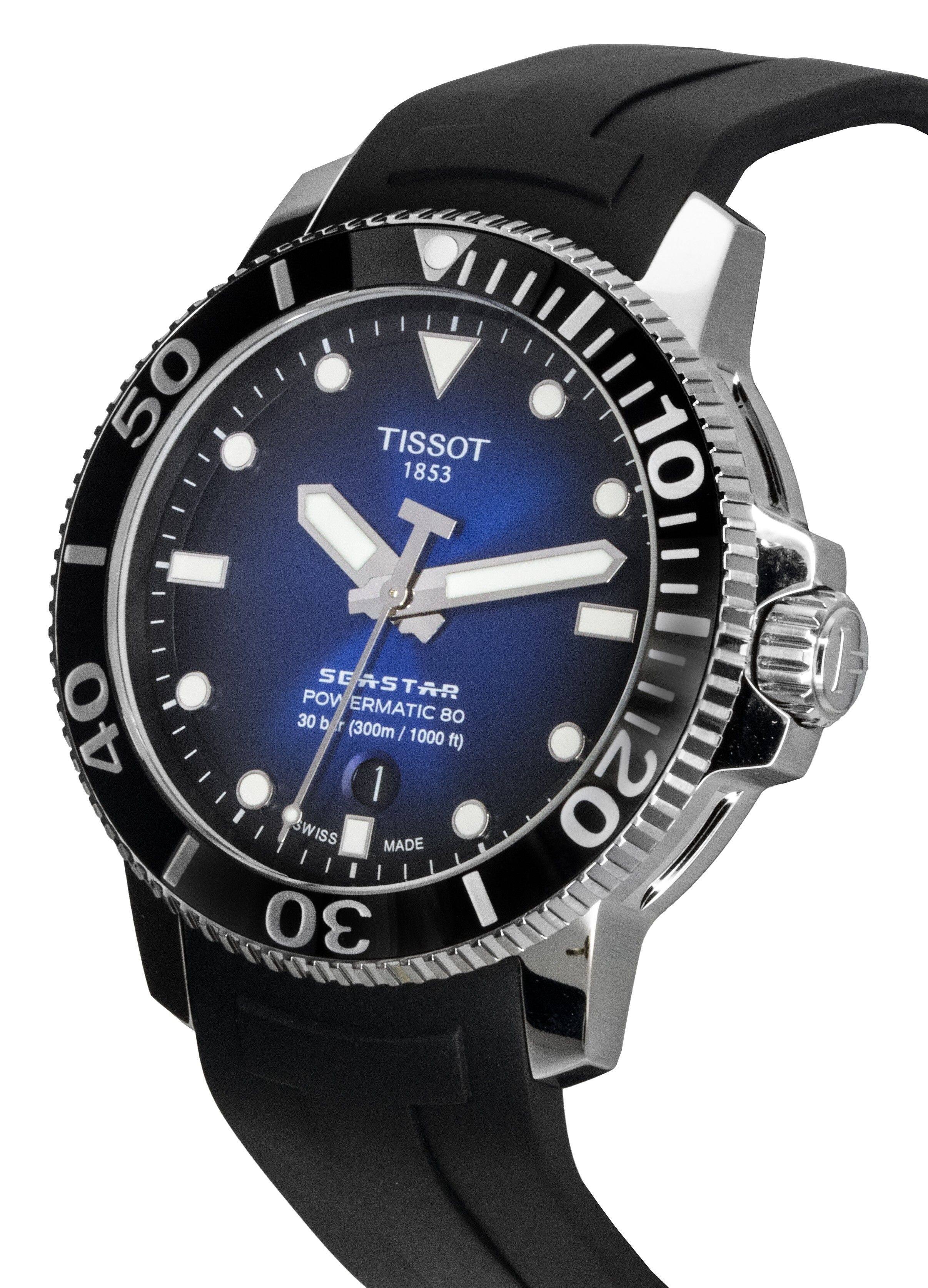 50 TISSOT 1853 - T SEASTAR POWERMATIC 80 30 br (300m / 1000 ft) SWISS MADE