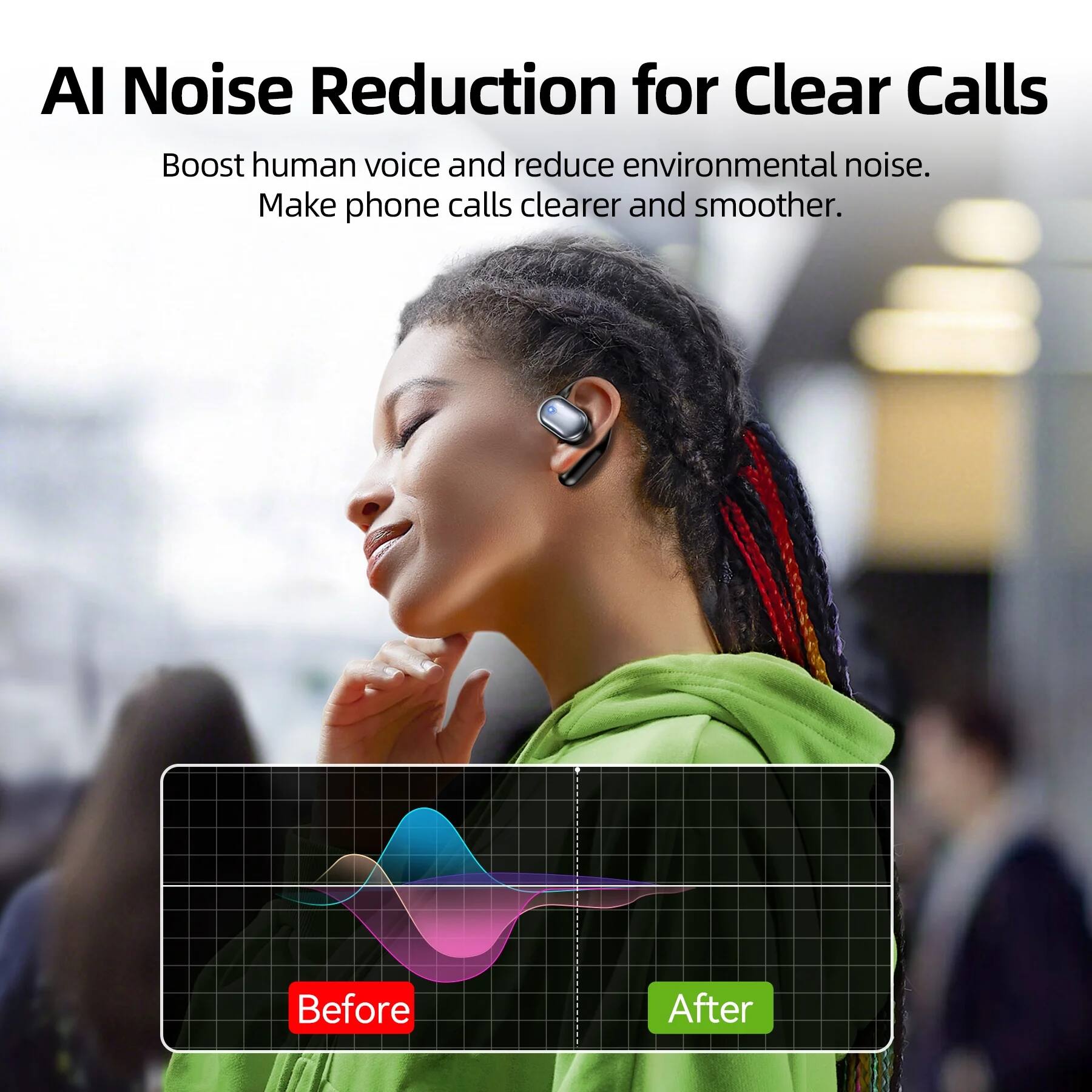 AI Noise Reduction for Clear Calls

Boost human voice and reduce environmental noise. Make phone calls clearer and smoother.

Before After