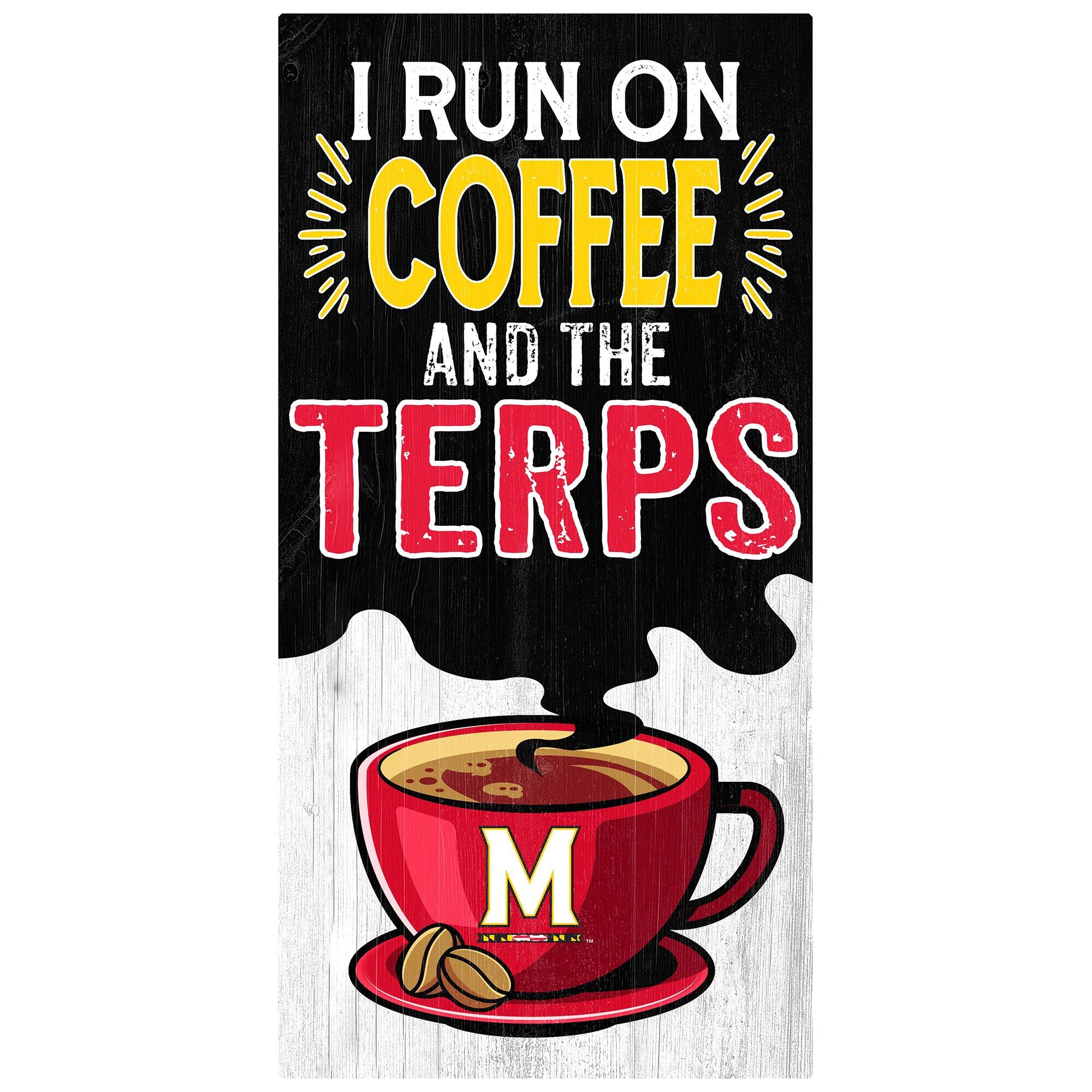 Maryland Terrapins 6" x 12" Coffee Wall Art