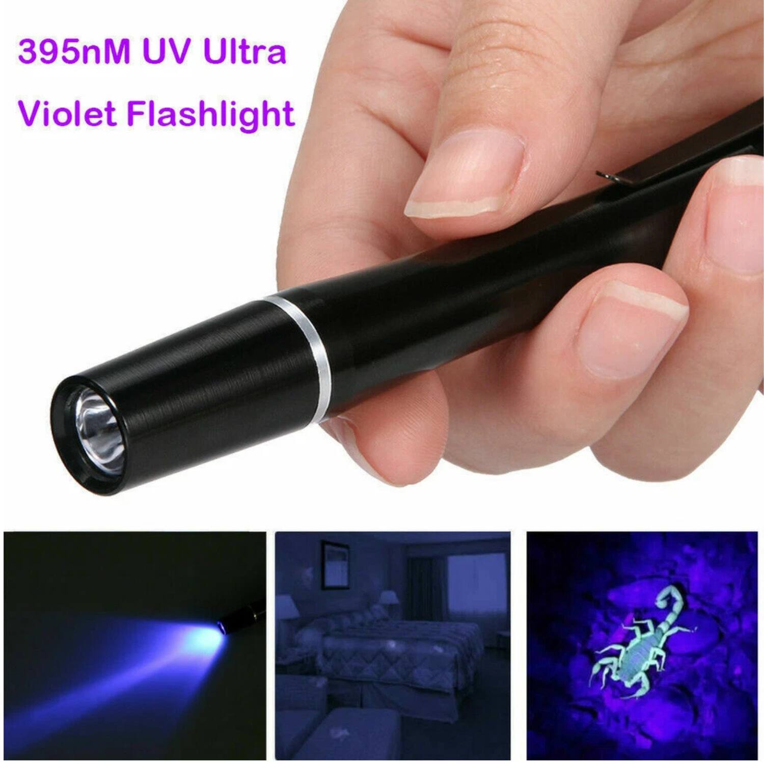 395nM UV Ultra Violet Flashlight

395nM UV Ultra Violet Flashlight