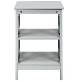 Kadyn - Nightstand,Coffee Side Table,3 Tiers Nightstand Sofa Side End Accent Table - Gray