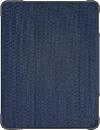 Front. STM - Dux Plus Duo Folio Case for Apple iPad 10.2" (9th/8th/7th Gen) - Midnight Blue.