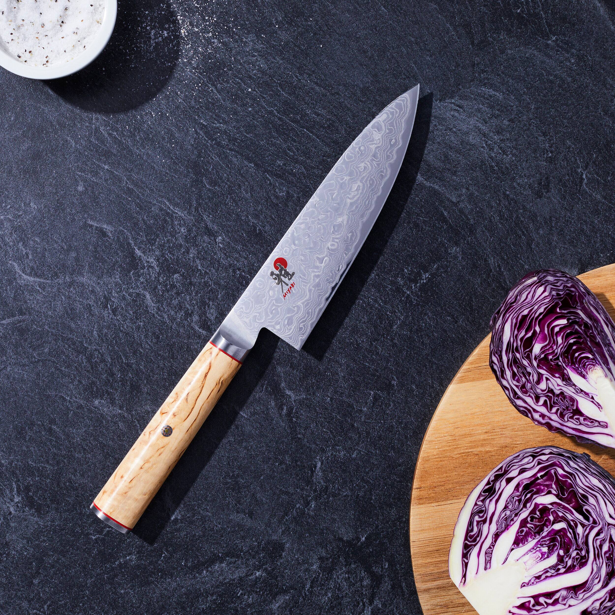 Alt View 1. Miyabi - Miyabi Birchwood SG2 6-inch Chef's Knife - Stainless Steel.