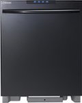 Front Standard. Samsung - 24" Built-In Dishwasher - Black.