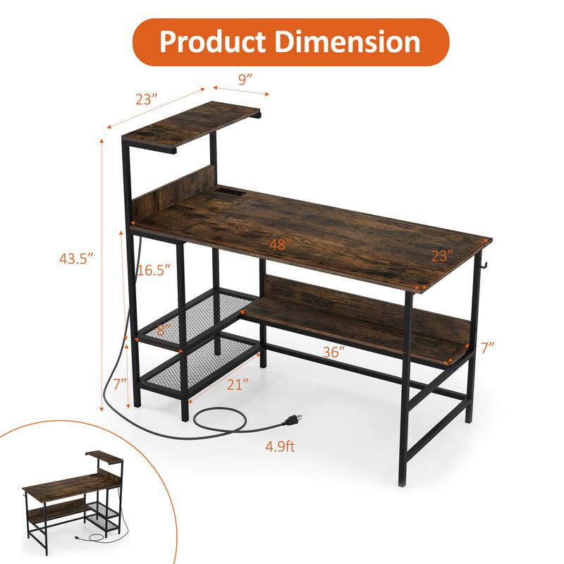 Product Dimension: 23" x 9" x 43.5" x 16.5" x 48" x 23" x 8" x 36" x 7" x 7" x 21" x 4.9ft
