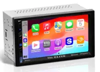 BOSS Audio - BOSS Elite Double-DIN Car Stereo Apple CarPlay Android Auto, 7-Inch Touchscreen, SiriusXM-Ready, Bluetooth, Built-In DSP - Black - Front_Zoom